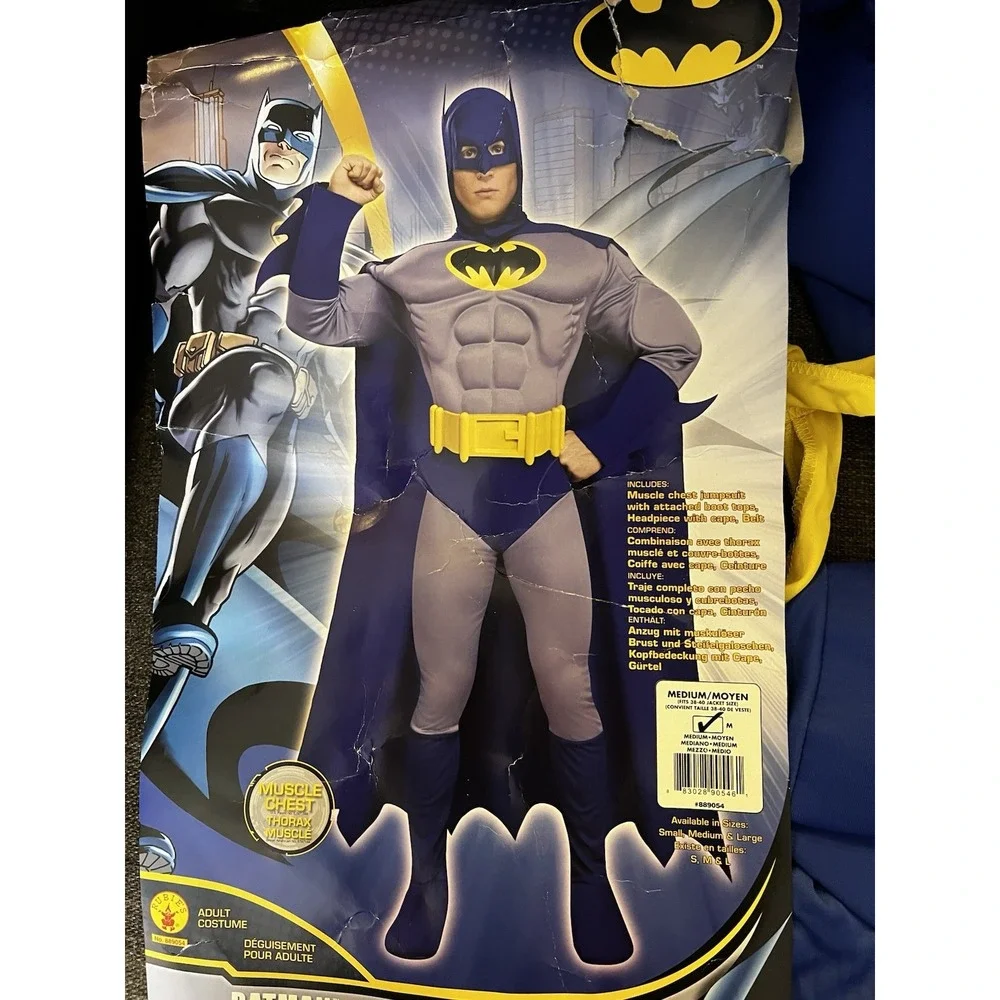 Rubies DC Comics Batman Muscle Chest Costume Adults Men's M 38-40 EUC